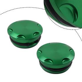 Twoagain 550727437530 Motorcycle Frame Hole Cover Cap Plug Green Fit Kawasaki Ninja 400 250 Z400 Z250