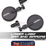 Txt Black 7/8inch Handle Bar End Mirrors For Honda Cbr1100xx Blackbird Cbr500r