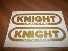 Unbranded Knight Racing Frames Gold Flat Track Decal Knioght
