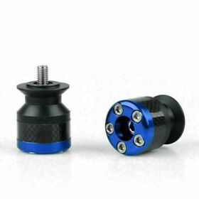 M524-a012-blue Universal Motorcycle Cnc Carbon Fiber 8mm Swingarm Sliders Spools Blue Us