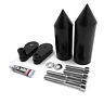 Us-mt290-038-bk Httmt Black Spike Frame Slider Crash Protector Billet Aluminum For