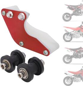 16140008 Ustpo Motorcycle Chain Guide Rollers Wheels Aluminum Guard Red