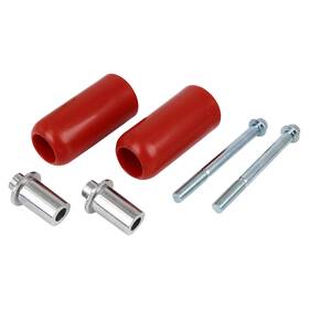 Uxcell 041814494494 Pair 10mm Motorcycle Frame Sliders Universal Extended Anti Crash Protector Red