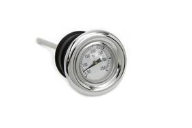 V-twin Manufacturing 40-0674 Harley Chrome Oil Tank Dipstick/temperature Guage 84-99fxst/86-99 Flst/79-03 Xl