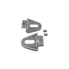 42-0676 V-twin Manufacturing Rear Frame Cover Set Chrome For Harley Evolution 1986-99 Flst Fxst