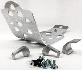 Dwj8hw3cdo Works Connection Mx Aluminum Silver Chassis Belly Skid Plate For Suzuki Rmz450 18-23