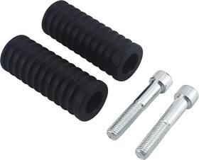 0097 Wowtk 717664530513 Pair Of Crash Bar Frame Slider Ends For Harley Softail Street Black