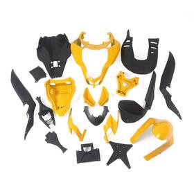 848-s2009-02 Wynmoto #spscnfwu Yellow Black Fairing Kit For Ducati Streetfighter 848 2009 - 2015 Abs Bodywork