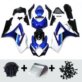 Fwgsxr1000-07-75 Wynmoto #lg08xd5.24 Injection Fairing Kit For Suzuki 2007 2008 Gsxr1000 K7 07 08 Bodywork Blue White Fwgsxr1000-07-75 Wynmoto #lg08xd5.24 Injection Fairing Kit For Suzuki 2007 2008 Gsxr1000 K7 07 08 Bodywork Blue White