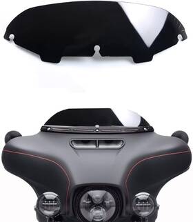 Ws-164-hd9613 Wynmoto #99 Black 4.5 Inch Windshield Windscreen Compatible For 96-13