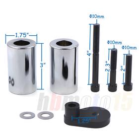 Hzmt219-022a-cd Xinyun Spare Parts Frame Slider Protector Chrome For 2001-2003 Suzuki Gsxr 600 2000-2003 Gsxr750