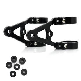 Lschwffhb00154 Xitomer Fit For 54mm Motorbike Headlight Mount Bracket Front Fork Round Head Lamp Holder