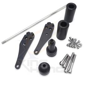 Us-mt219-035-bk Xt W/stick9 No Cut Frame Sliders Protector For Kawasaki Ninja Zx10r Zx-10r 2006 2007 Black