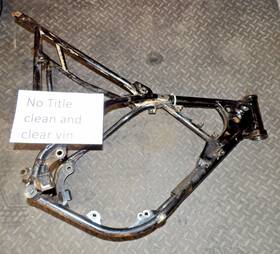 22w-21110-00-33 Yamaha 1983 Yz80 Main Frame Support Chassis Body