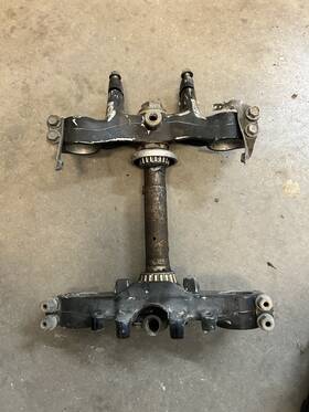 4v2-23340-l0-33 Yamaha 1981 Yz125 Yz125h Fork Upper Lower Triple Tree Sw32e