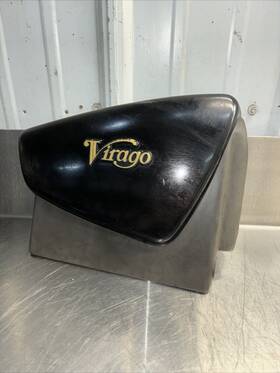 4x7-21721-00-6g Yamaha 1982-1983 Virago Side Panel Cover Right 82 Xv750 Black Gray