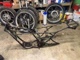 509-21110-05-33 Yamaha 75 Mx-400 Frame And Swingarm 509211100533 Mx-250 Yz-400