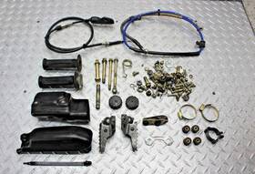 7810347 Yamaha 1997 Rt180 Frame Mounting Bolts Hardware Grips Foot Pegs Clutch Line Oem