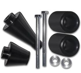Fsk416 Yana Shiki Frame Sliders Kawasaki Zx-6r / Zx-6rr 2003 2006 No Cut Black