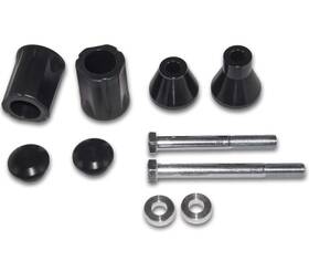 Fsy604 Yana Shiki Frame Sliders For Yamaha Yzf-r6 1999 2002 No Cut Black Plastic