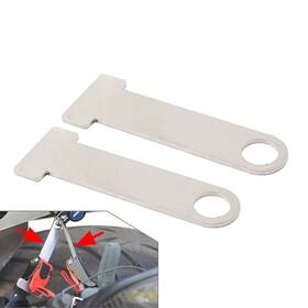 Yusen233 550735756494 2x Universal Motorcycle Helmet Strap D-ring Steel Lock Extensions Scooter Biker