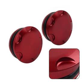 Yusen233 550735971378 Motorcycle Frame Hole Cover Cap Plug For Kawasaki Ninja 400 250 Z400 Z250 Red