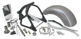 756027 Zodiac Zodiacs Deluxe Wide Tire 250 Mm Swing Arm Kit For Harley Softtail Fits 2007-11