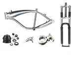 DONSP1986 Bicycle Gas Frame 2.4L,26" Fork,motor MOUNT,1 1/8" Headset And Petcock. Fixed Price $280.66.