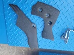 2003 Honda CRF450 Carbon Fiber Frame Chassis Guards Shields Protectors. Fixed Price $49.99.