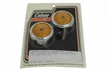 V-twin Swingarm Pivot Bolt Cover With Amber Reflectors For Harley Davidson. Fixed Price $14.19.