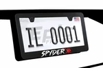 Spyder Logo License Plate Frame Premium Black Real Carbon Fiber, Racing Style. Fixed Price $45.00.