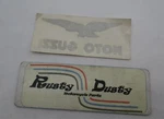 Moto Guzzi Genuine Nos 2" X 4-3/4" Gas Tank Side Cover Decal. Fixed Price $19.99.