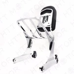 Httmt Chrome Detachable Sissy Bar Backrest & Luggage Rack For Harley Softail Flh. Fixed Price $178.82.