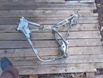 2004 00-25 Silver Kawasaki Frame Chassis. Fixed Price $120.00.