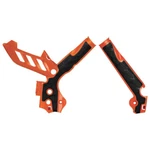 Acerbis X-grip Frame Guards Orange/black For Ktm Sxf Xcw Xcfw Excf. Fixed Price $49.98.