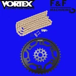 2001-2003 Gsxr 600 Vortex Hyperfast 520 Gold Chain And Sprocket Holeshot Kit. Fixed Price $234.95.
