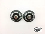 18-20 Triumph Speed Triple 1050 Oem Swingarm Pivot Covers Finisher Spindle. Fixed Price $34.99.