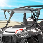 Kemimoto 4-IN-1 Front Flip Windshield For Polaris Rzr Xp 1000/4 900/4 2014-2018. Fixed Price $179.99.