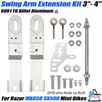 Billet Swing Arm Extension Kit 3"- 4" For Razor MX650 SX500 Mini Bikes Bolt. Fixed Price $81.69.