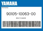 Yamaha Genuine Bolt, Flange 90105-10063-00. Fixed Price $11.06.