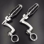 #385 Foot Pegs With Mount Clamps For Harley Davidson 1-1/2" 1.5 Engine Guard. Fixed Price $83.98.