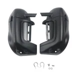 Matte Black Lower Vented Leg Fairings For Harley Touring Street Road Glide 83-13. Fixed Price $109.95.