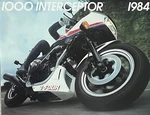 1984 Honda VF1000F Interceptor 4-PAGE Brochure-literature Nos. Fixed Price $19.00.