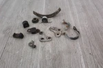 1981 Yamaha YZ125 Motor Mounts And Misc. Fixed Price $20.00.