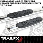 Trail Fx A7015S 5" Oval Straight Polished Step Bar 1999-2016 Ford Super Duty. Fixed Price $594.19.