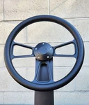 14" Black Billet Steering Wheel Vinyl Half Wrap True Horn Chevy Ford. Fixed Price $132.95.
