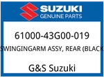Suzuki Oem Part 61000-43G00-019 Swingingarm Assy,rear (black). Fixed Price $292.47.