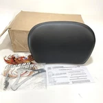 New Genuine Harley 1997UP Touring Black Leather Passenger Backrest Pad 52920-98B. Fixed Price $99.00.