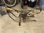 74-76 Honda XL-70 Frame And Swingarm, 50100-137-670B. Fixed Price $175.00.