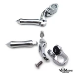 2.5" Chrome Footpeg 1.25" Engine Guard For Harley Sporster Dyna Touring Soft. Fixed Price $57.02.
